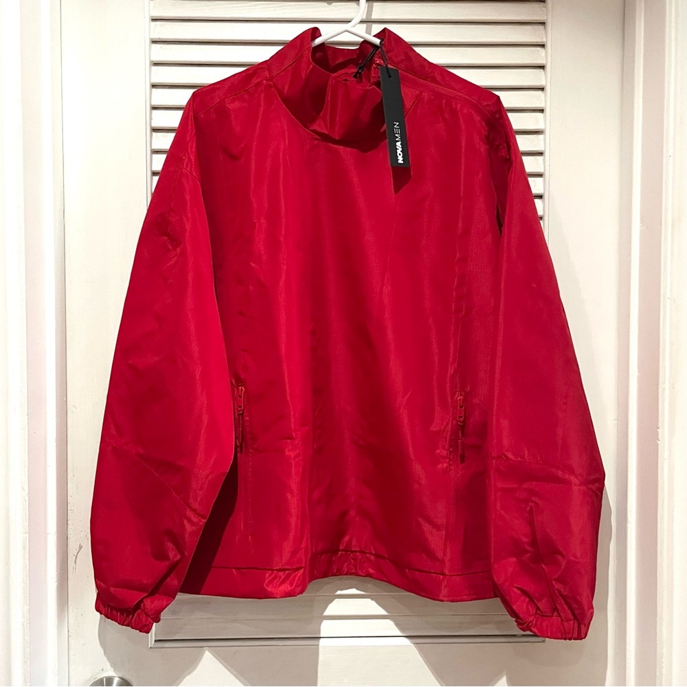 NovaMen Pullover Red Windbreaker Jacket